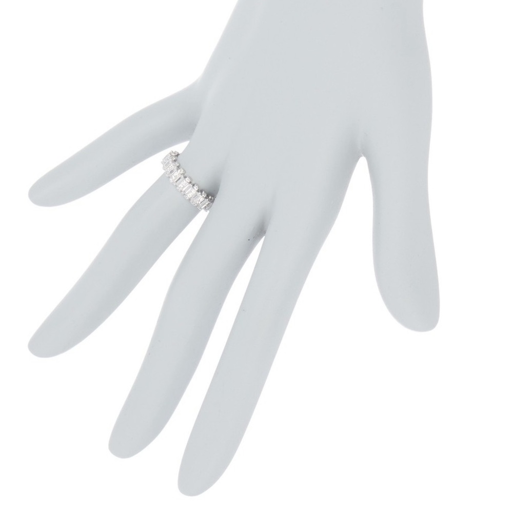 Savvy Cie Sterling Silver CZ Eternity Band Ring